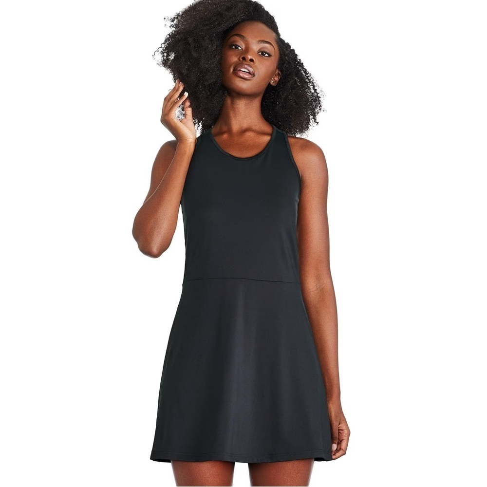 Athletic Works Black Mini Racerback Dress Women’s Size M